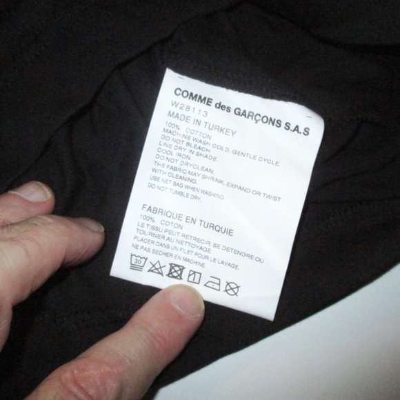 Comme des Garcons black shirt with open armpits - Picture 6 of 6